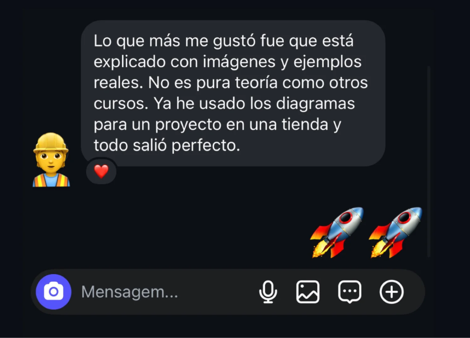 Testimonio WhatsApp