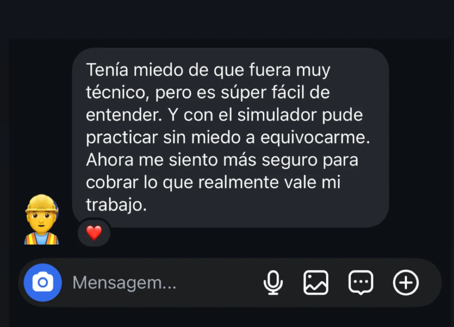 Testimonio WhatsApp